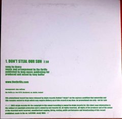 THE THRILLS - DON'T STEAL OUR SUN (2003) - CD PROMO SINGLE 2.EL