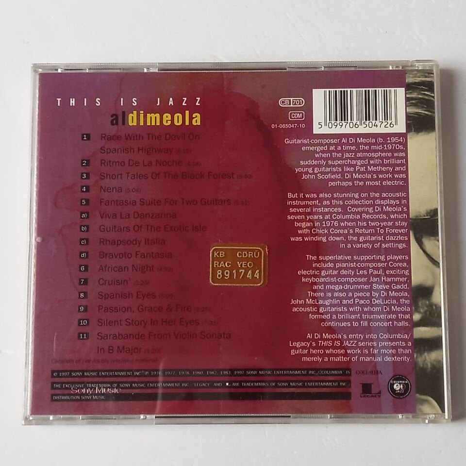 AL DI MEOLA – THIS IS JAZZ (1997) - CD REISSUE 2.EL