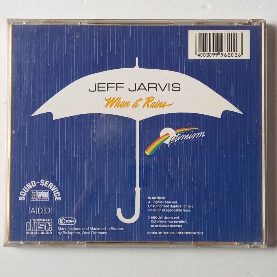 JEFF JARVIS FEATURING DENIS DIBLASIO, MATT HARRIS, FRANK MANTOOTH – WHEN IT RAINS (1990) - CD 2.EL