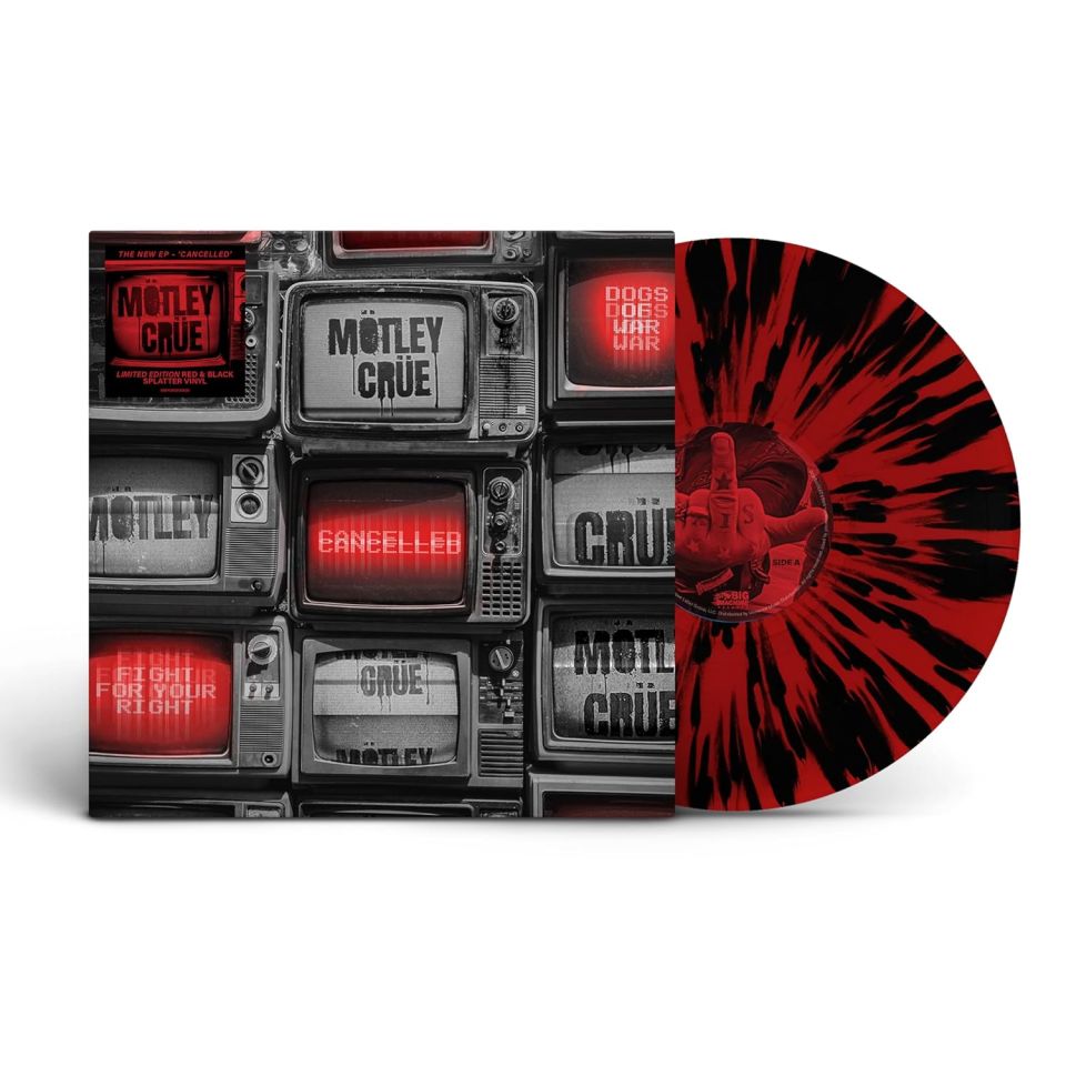 MÖTLEY CRUE - CANCELLED (2024) - LP RED & BLACK SPLATTER EDITION SIFIR PLAK
