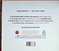 JASON MRAZ - LOVE IS A FOUR LETTER WORLD (2012) ATLANTIC CD 2.EL