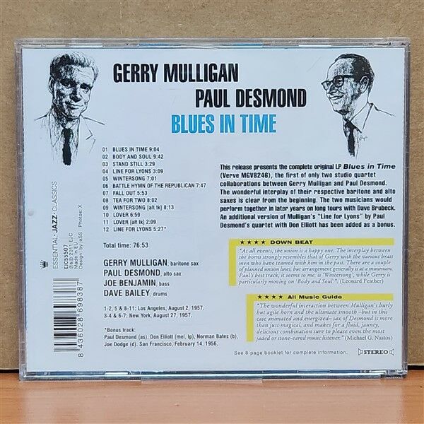 GERRY MULLIGAN / PAUL DESMOND QUARTET – BLUES IN TIME (2011) - CD 2.EL