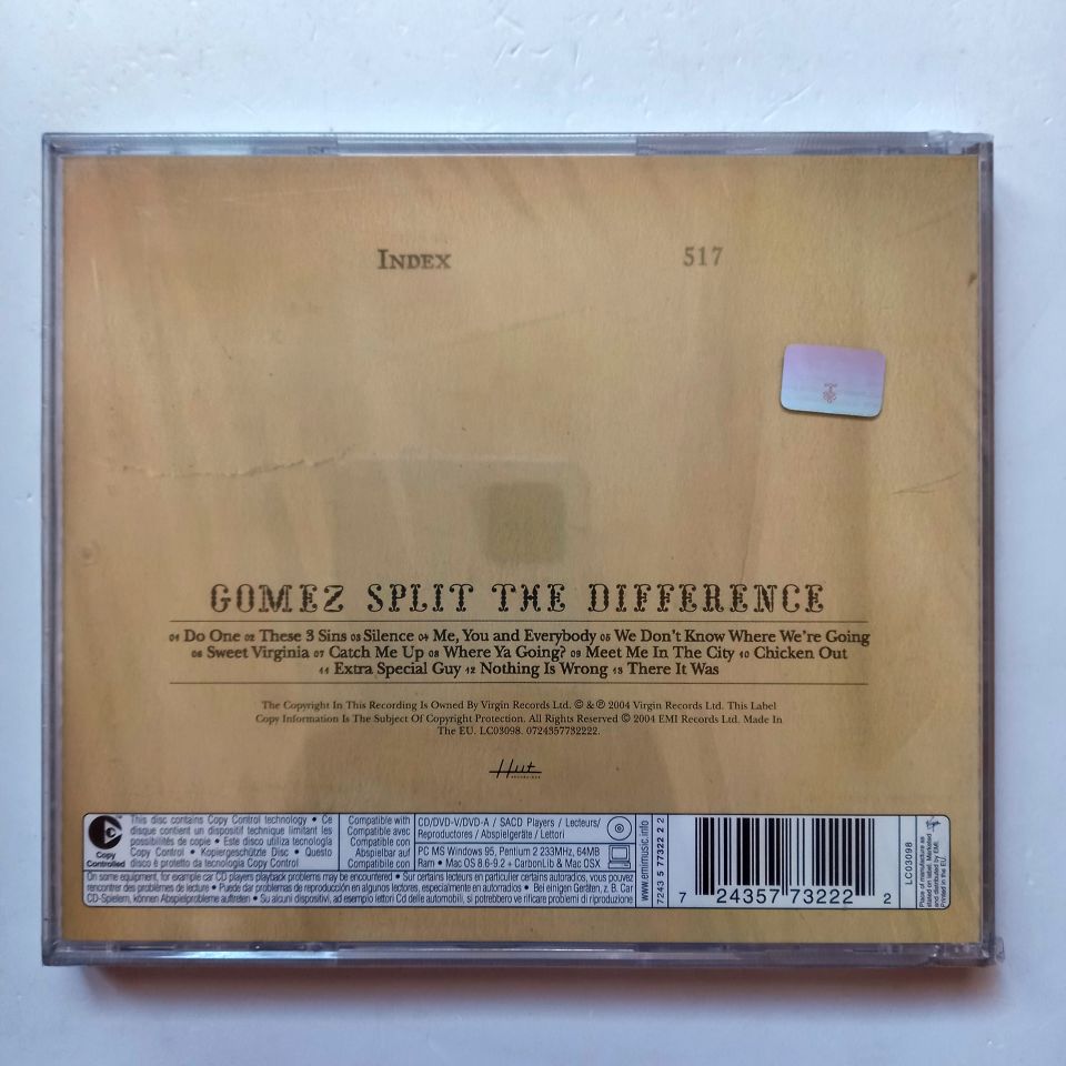 GOMEZ – SPLIT THE DIFFERENCE (2004) - CD SIFIR