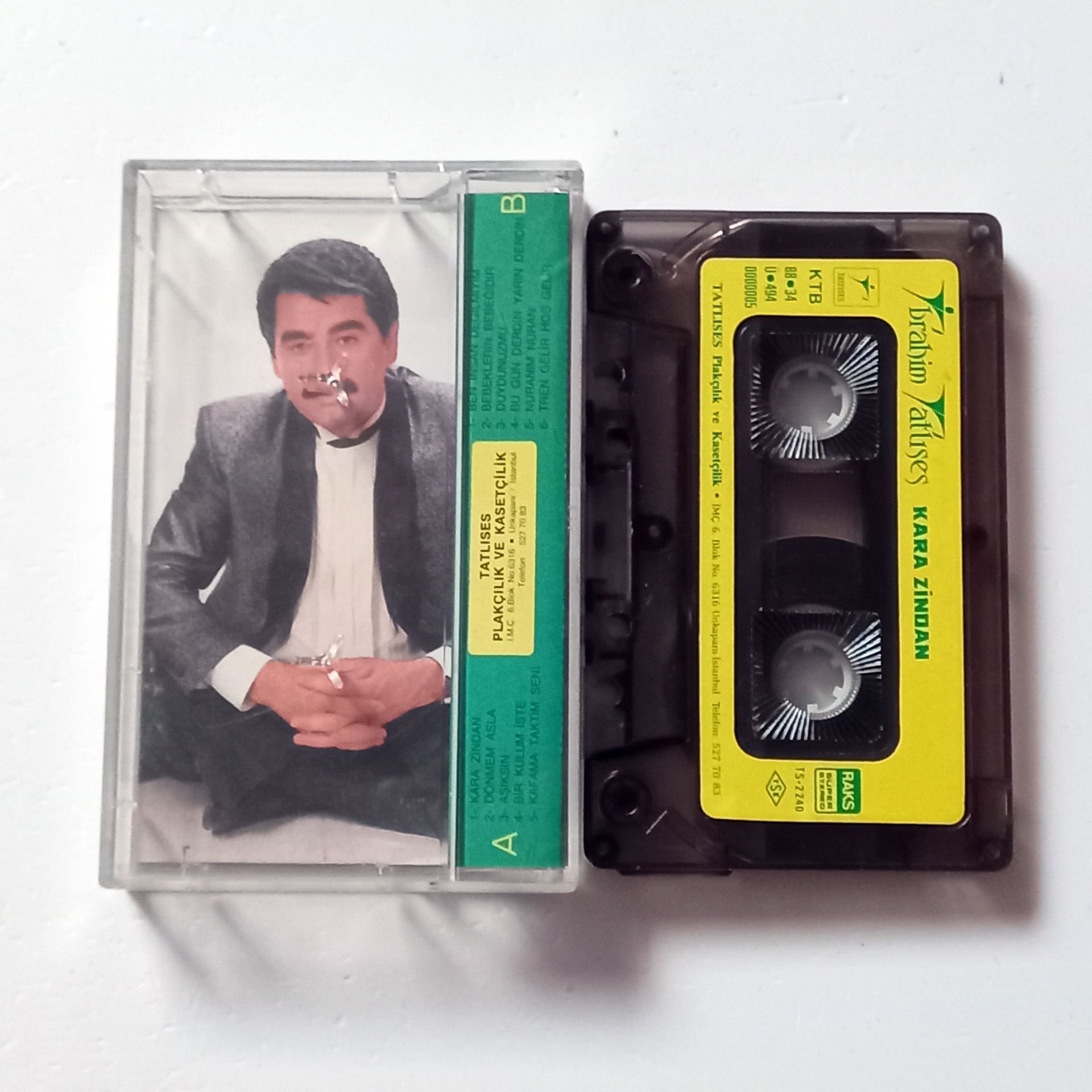 İBRAHİM TATLISES - KARA ZİNDAN (1988) - KASET 2.EL