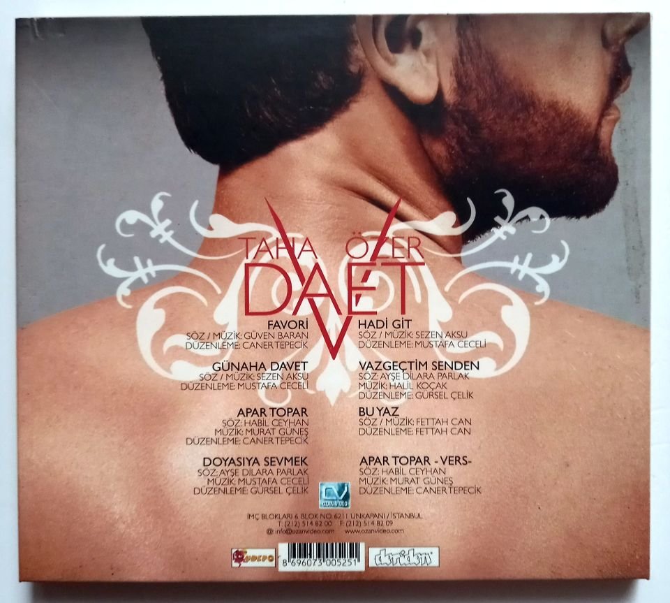TAHA ÖZER – DAVET (2008) - CD 2.EL