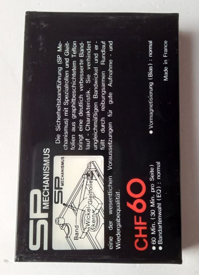 SONY CHF 60 / EQ: TYPE I (NORMAL) /MADE IN FRANCE - BOŞ KASET AMBALAJINDA SIFIR