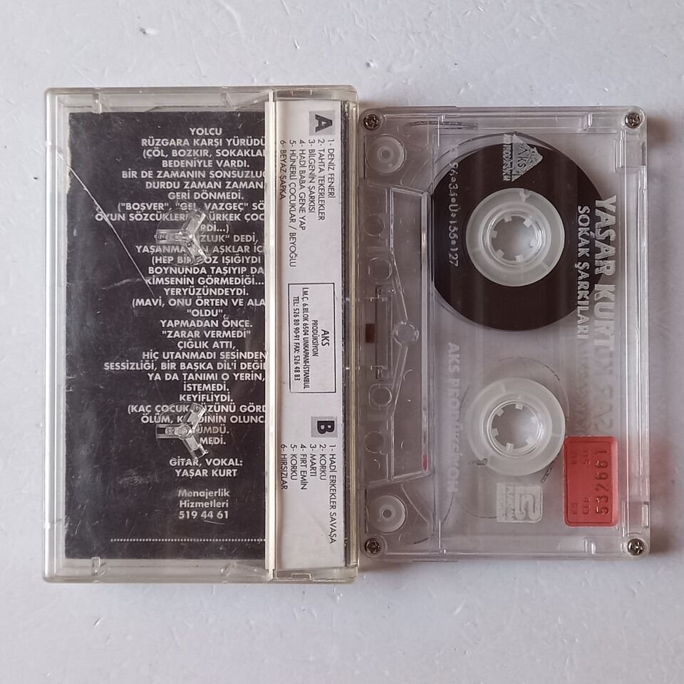 YAŞAR KURT - SOKAK ŞARKILARI (1996) - KASET 2.EL