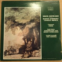 CHAUSSON / SAINT-SAENS/ LECLAIR LOCATELLI, DAVIS OISTRAKH, CHARLES MUNCH (1959) STEREO REISSUE 2.EL PLAK
