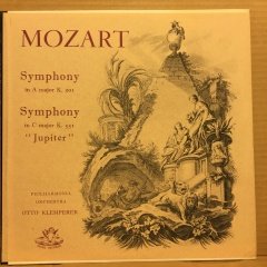 MOZART SYMPHONY NO 29&41 OTTO KLEMPERER 2.EL PLAK