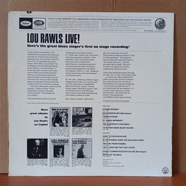 LOU RAWLS – LIVE! (1966) - LP 2.EL PLAK