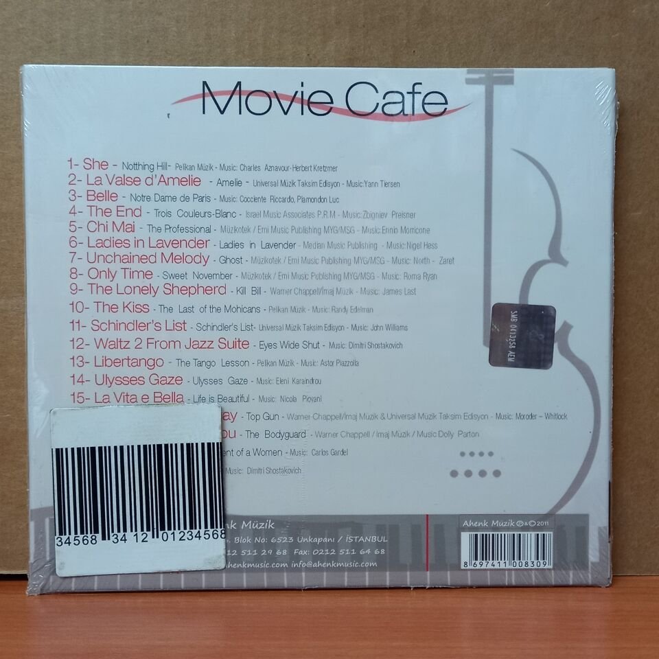 MOVIE CAFE / UNFORGETTABLE MOVIE SOUNDTRACKS / ALİ SUAT TÜKEL, SERHAT SONGUR (2011) - CD SIFIR