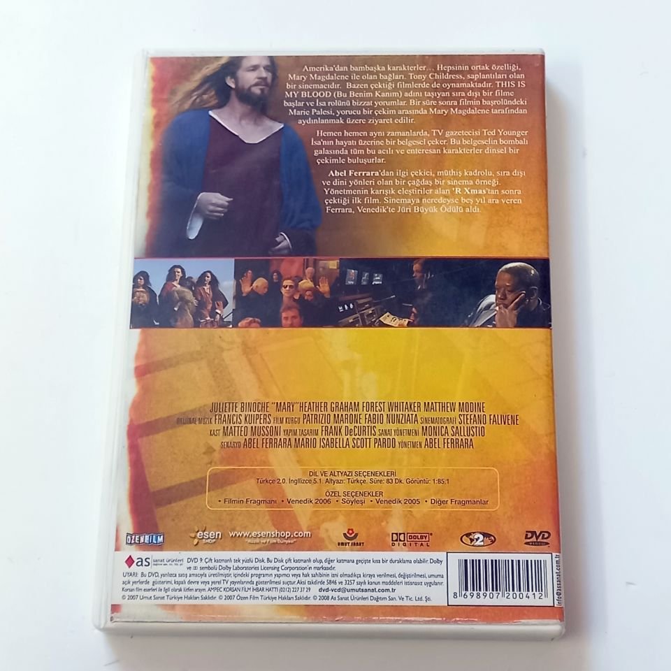 MARY - JULIETTE BINOCHE, YÖN.: ABEL FERRARA - DVD 2.EL
