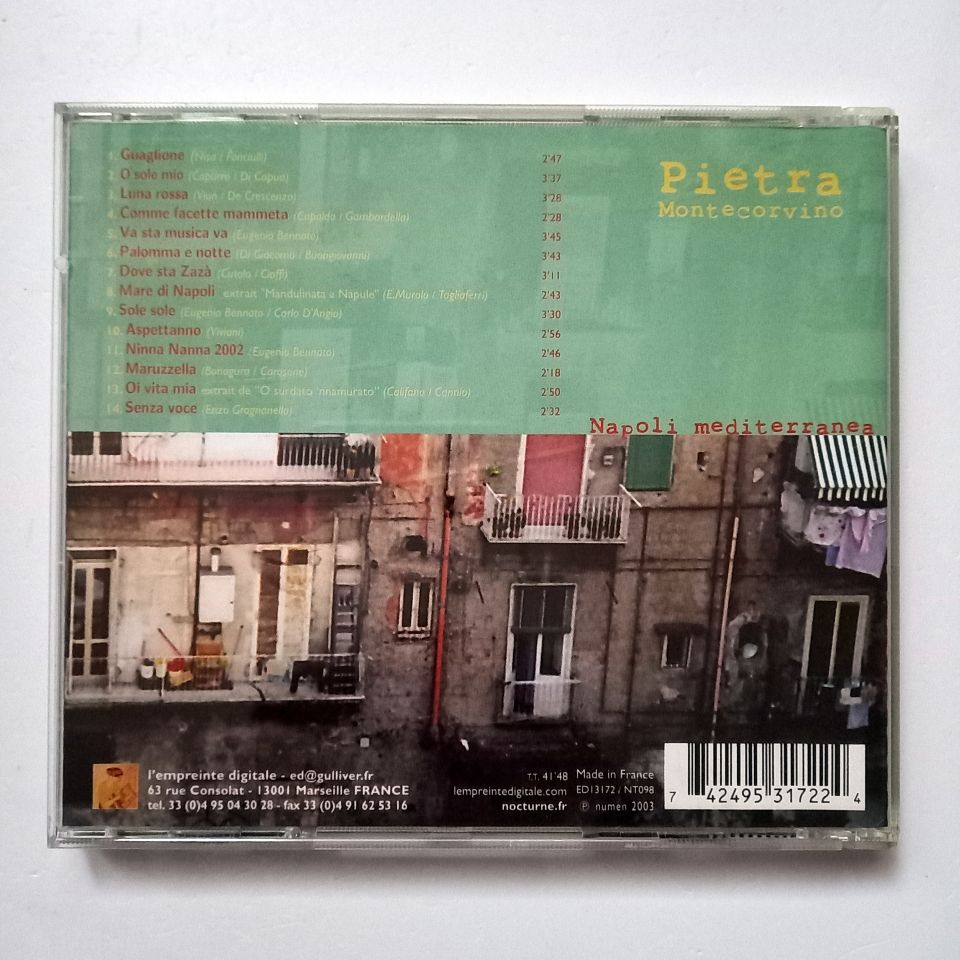 PIETRA MONTECORVINO – NAPOLI MEDITERRANEA (2003) - CD 2.EL