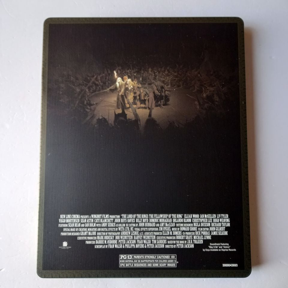 THE LORD OF THE RINGS: THE FELLOWSHIP OF THE RING - ELIJAH WOOD, VIGGO MORTENSEN, IAN MCKELLEN - YÖN.: PETER JACKSON - 2BLU-RAY STEELBOOK METAL KUTU 2.EL