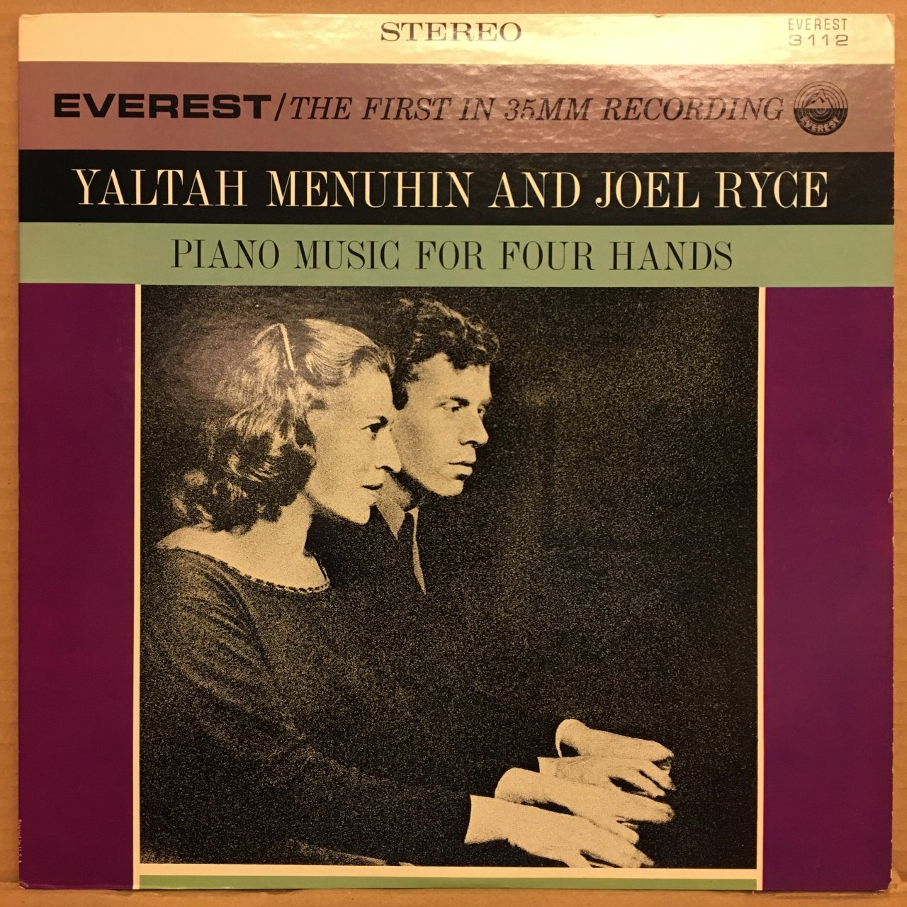 YELTAH MENUHIN & JOEL RYCE PIANO MUSIC FOR HOUR HANDS, BEETHOVEN MENDELSSOHN SCHUBERT DVORAK 2.EL PLAK