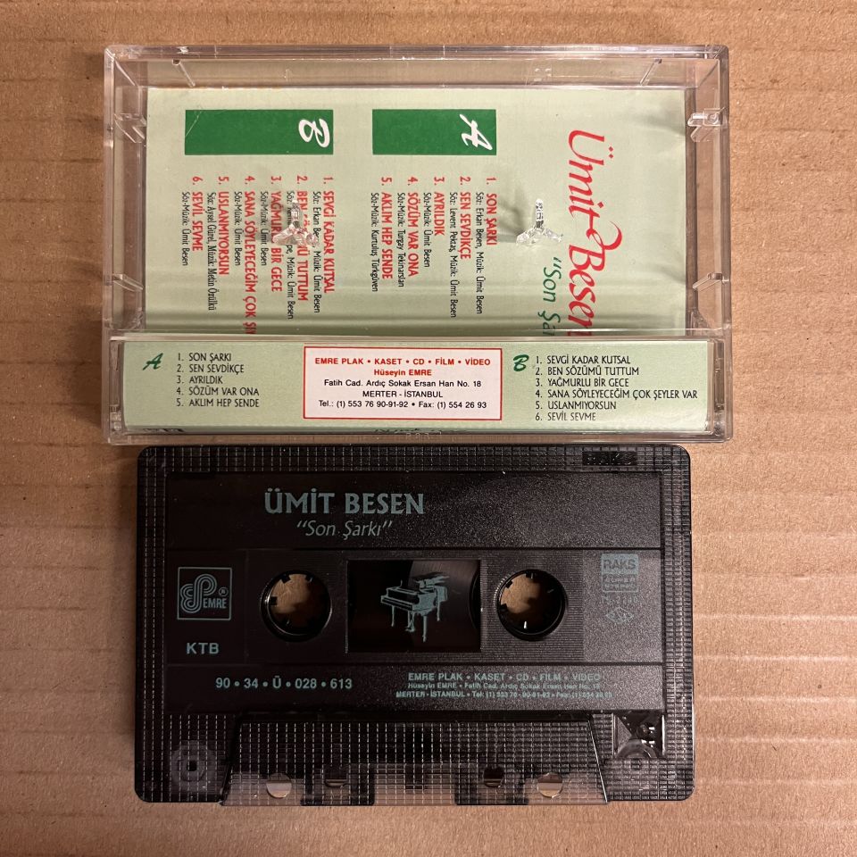 ÜMİT BESEN - SON ŞARKI (1990) - KASET 2.EL