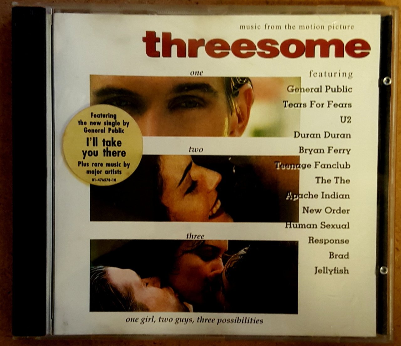THREESOME SOUNDTRACK (1994) CD U2 DURAN DURAN TEARS FOR FEARS NEW ORDER 2.EL