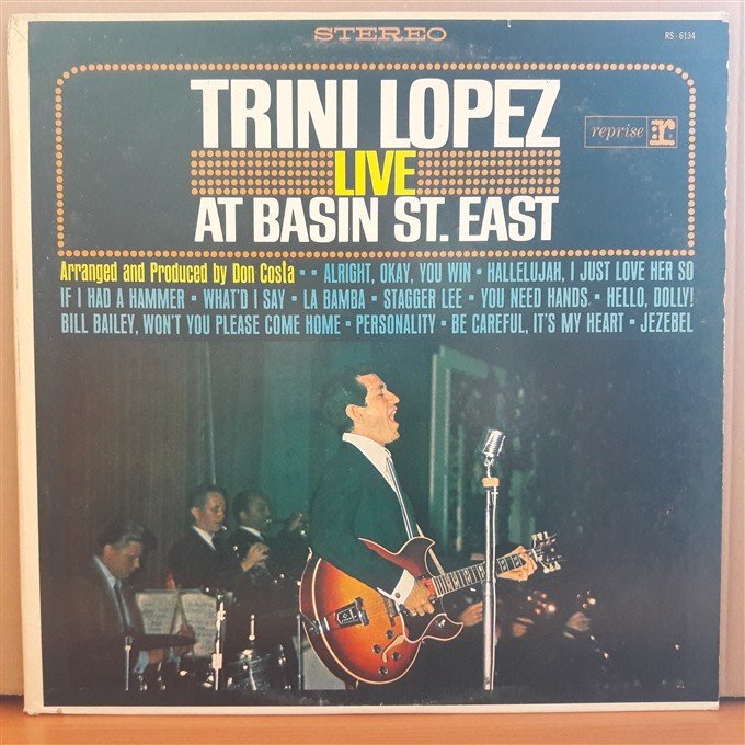 TRINI LOPEZ - LIVE AT BASIN ST.EAST - LP 2.EL PLAK