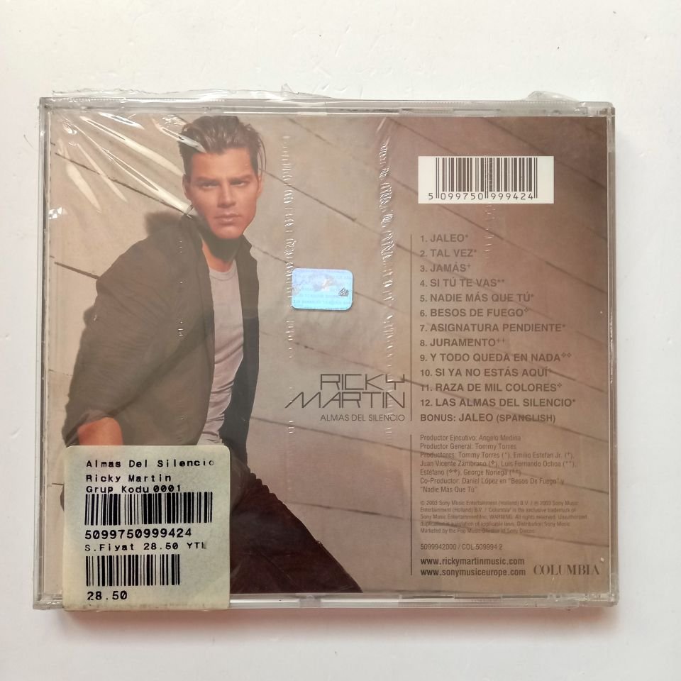 RICKY MARTIN – ALMAS DEL SILENCIO (2003) - CD SIFIR