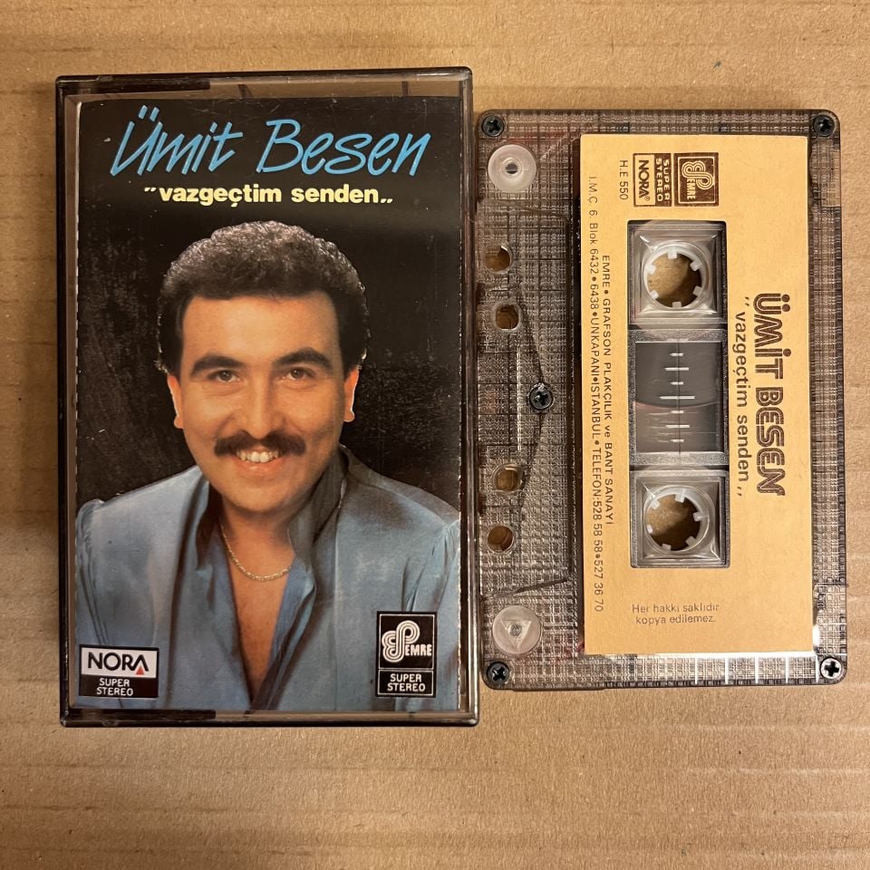 ÜMİT BESEN - VAZGEÇTİM SENDEN (1985) - KASET 2.EL