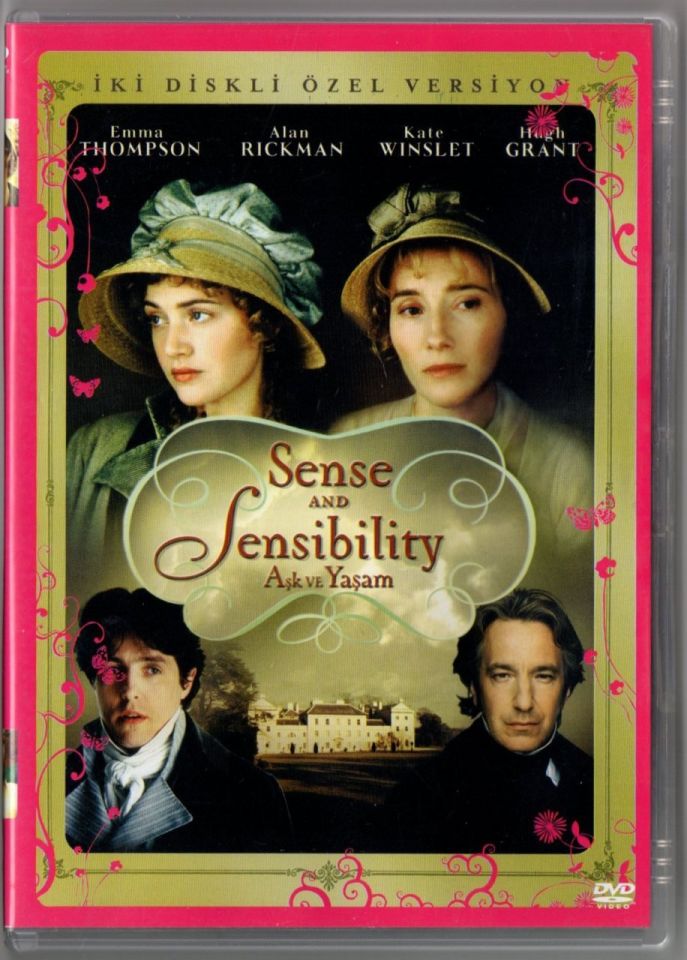 AŞK VE YAŞAM - SENSE AND SENSIBILITY - EMMA THOMPSON - ALAN RICKMAN - KATE WINSLET - HUGH GRANT - ANG LEE - 2DVD 2.EL (JANE AUSTEN)