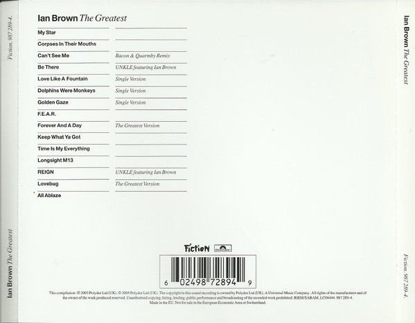 IAN BROWN – THE GREATEST (2005) - CD AMBALAJINDA SIFIR