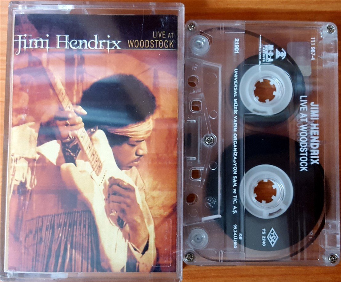 JIMI HENDRIX - LIVE AT WOODSTOCK (1999) UNIVERSAL CASSETTE MADE IN TURKEY ''USED''