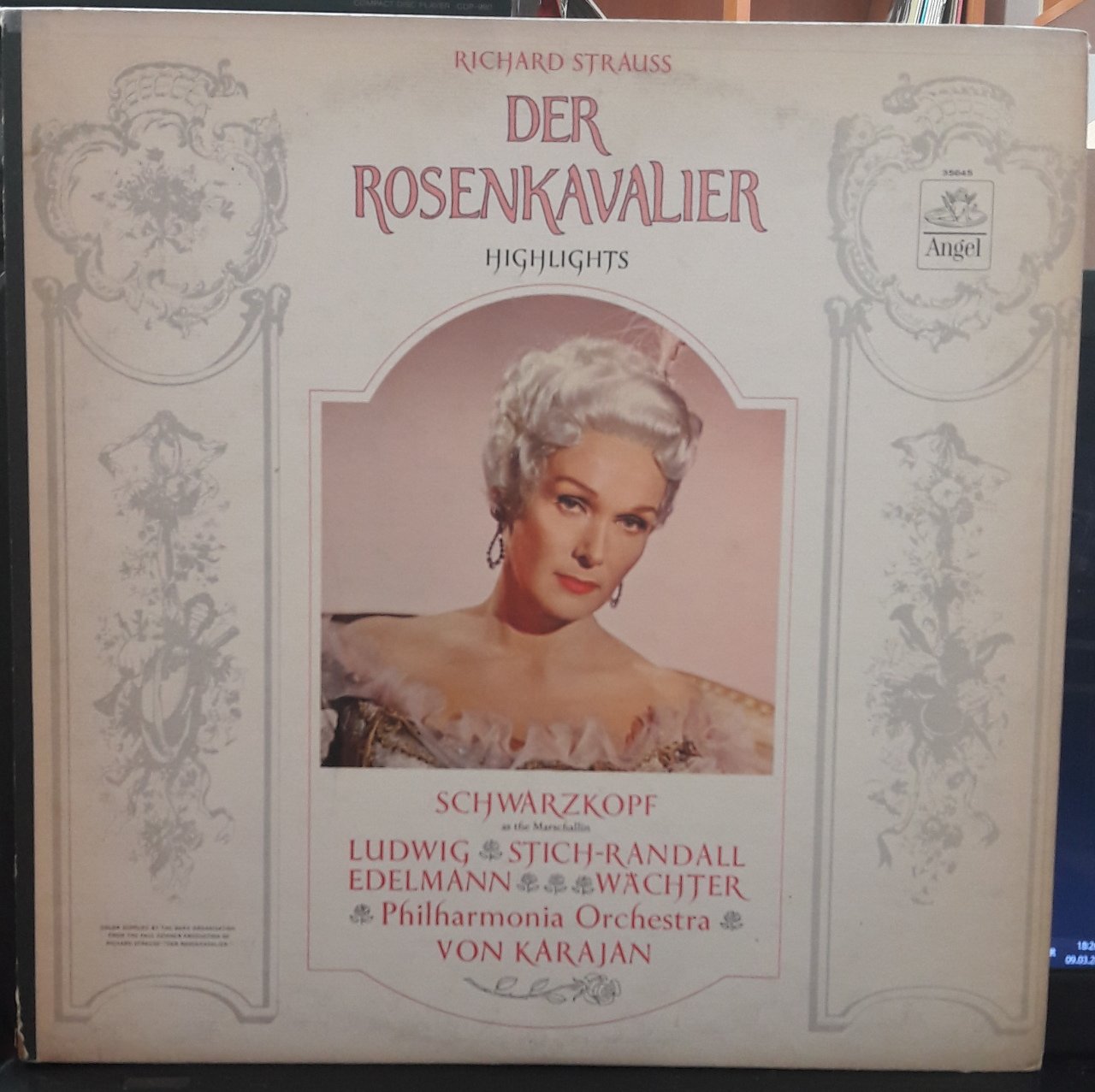 STRAUSS,R: DER ROSENKAVALIER, SCHWARZKOPF, KARAJAN - PLAK 2.EL