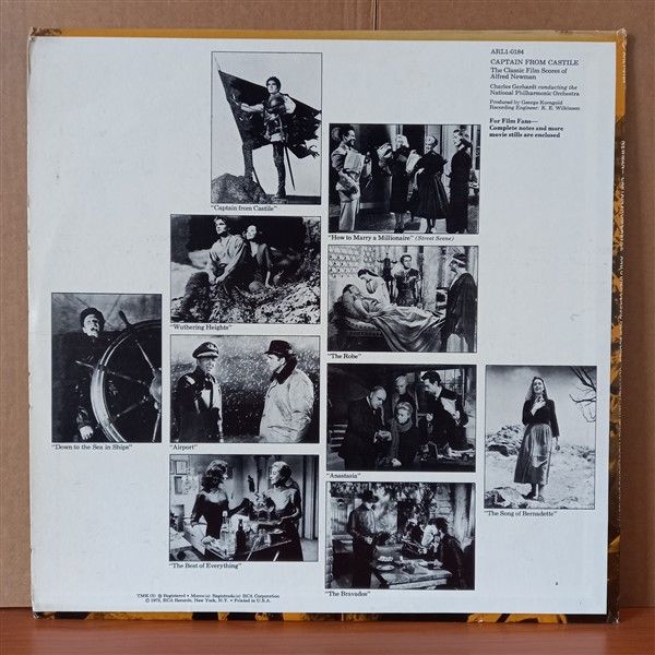 CAPTAIN FROM CASTILE / THE CLASSIC FILM SCORES OF ALFRED NEWMAN / CHARLES GERHARDT, NATIONAL PHILHARMONIC ORCHESTRA (1973) - LP 2.EL PLAK