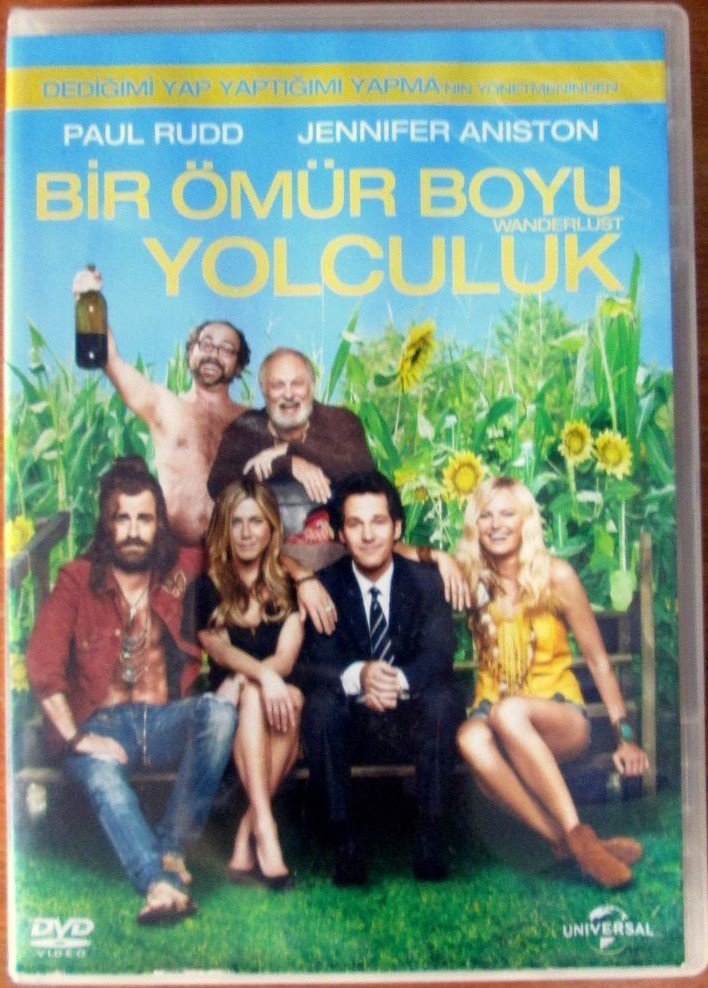 BİR ÖMÜR BOYU YOLCULUK - WANDERLUST - PAUL RUDD - JENNIFER ANISTON - DVD 2.EL