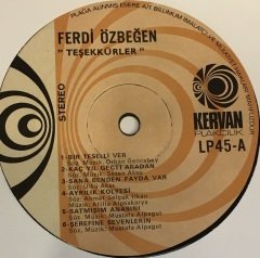 FERDİ ÖZBEĞEN - TEŞEKKÜRLER 1979 2.EL PLAK
