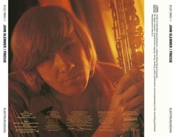 JOHN KLEMMER – FINESSE (1981) - CD 2014 REISSUE AMBALAJINDA SIFIR