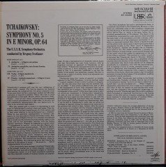 TCHAIKOVSKY: SYMPHONY NO.5, THE USSR SYMPHONY ORCHESTRA, YEVGENY SVETLANOV (1968) - 2.EL PLAK MELODIYA&ANGEL Мелодия