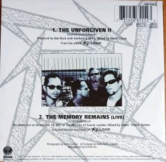 METALLICA - THE UNFORGIVEN II (1998) - CD SINGLE 2.EL