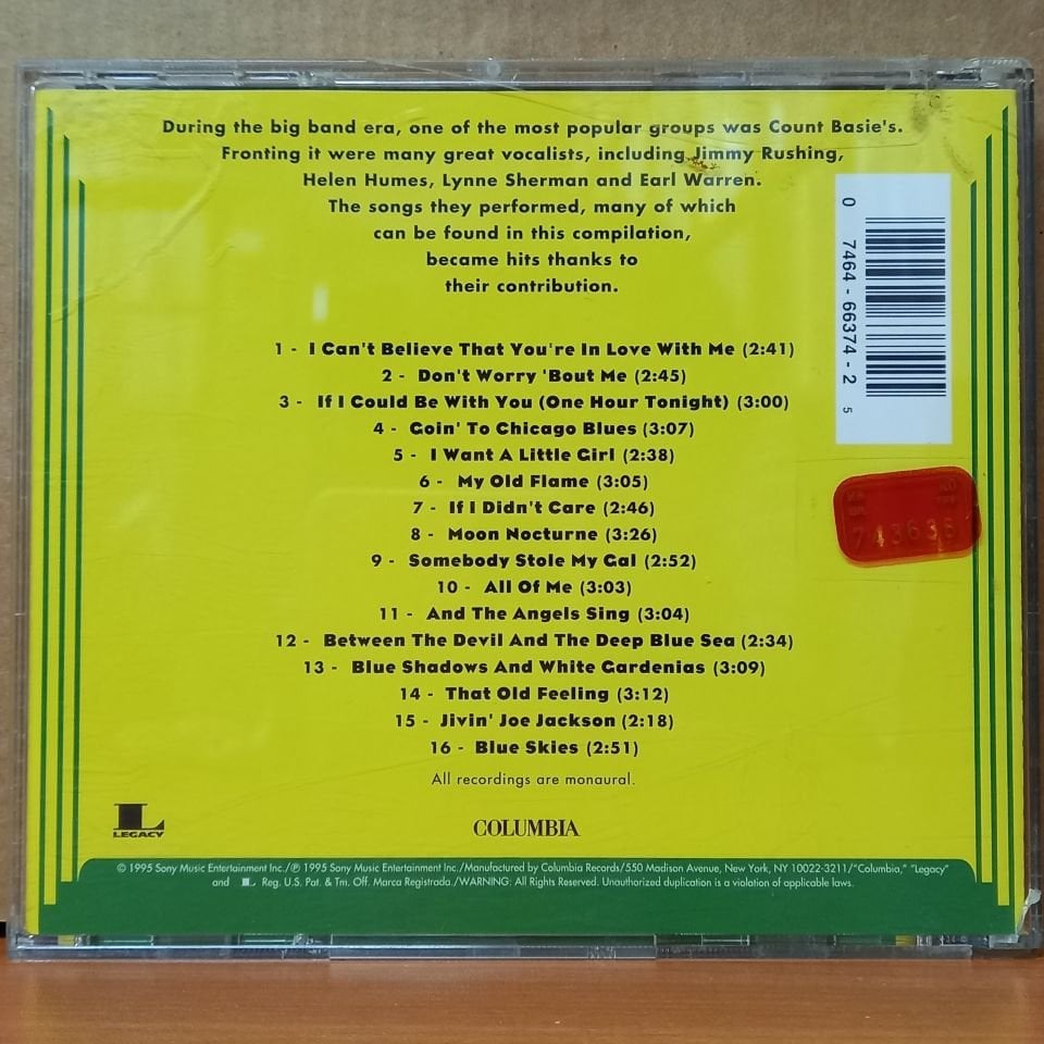 COUNT BASIE AND HIS VOCALISTS - BEST OF THE BIG BANDS (1995) - CD 2.EL