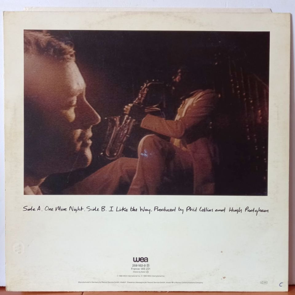 PHIL COLLINS – ONE MORE NIGHT [EXTENDED MIX] (1985) - 12' MAXISINGLE 2.EL PLAK