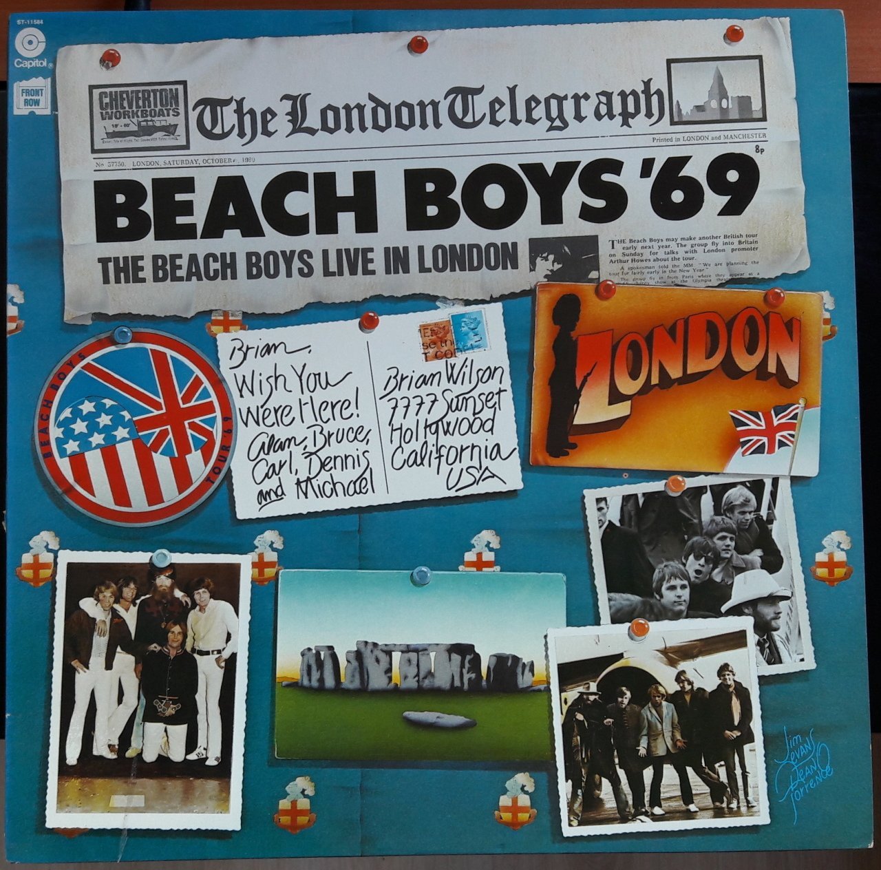 BEACH BOYS - BEACH BOYS'69 LIVE IN LONDON (1976) - 2.EL PLAK