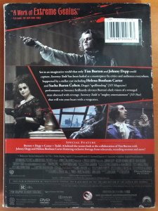 SWEENEY TODD - JOHNNY DEPP - TIM BURTON - DVD 2.EL 1. BÖLGE TR ALTYAZI YOKTUR