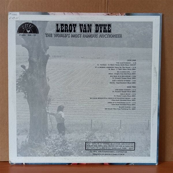 LEROY VAN DYKE – THE WORLD'S MOST FAMOUS AUCTIONEER / GOLDEN HITS (1974) - LP 2.EL PLAK