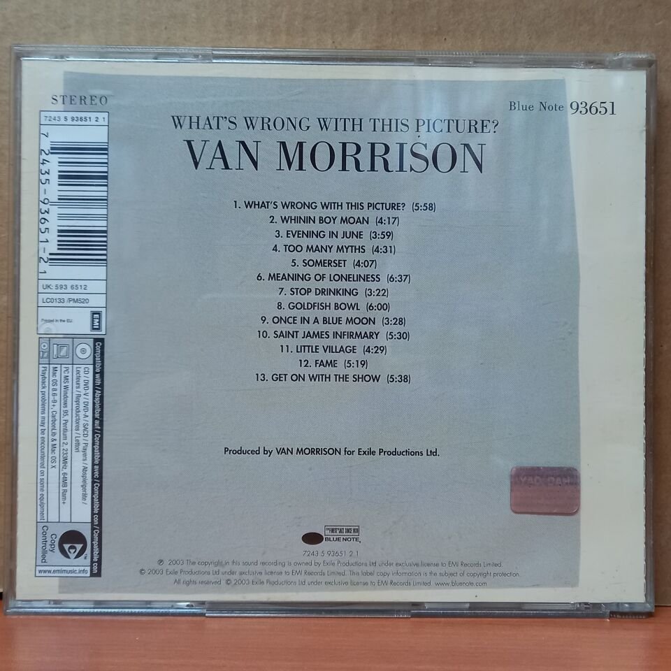 VAN MORRISON – WHAT'S WRONG WITH THIS PICTURE? (2003) - CD 2.EL