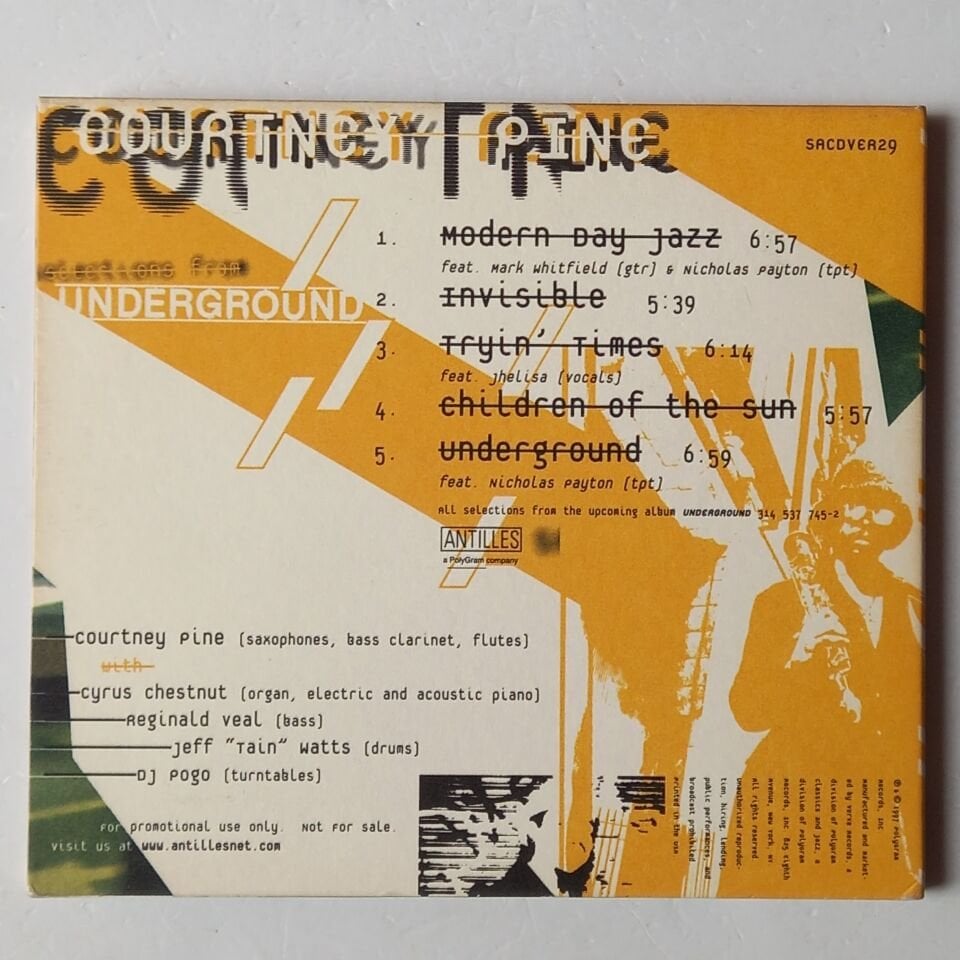 COURTNEY PINE – SELECTIONS FROM UNDERGROUND (1997) - CD 2.EL