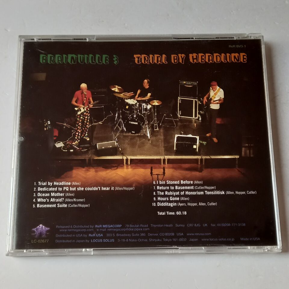 BRAINVILLE 3 – TRIAL BY HEADLINE (2008) - CD 2.EL