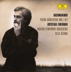 RACHMANINOV: PIANO CONCERTO NOS:1&2, KRYSTIAN ZIMERMAN, BOSTON SYMPHONY ORCHESTRA,  SEIJI OZAWA - SIFIR 2PLAK