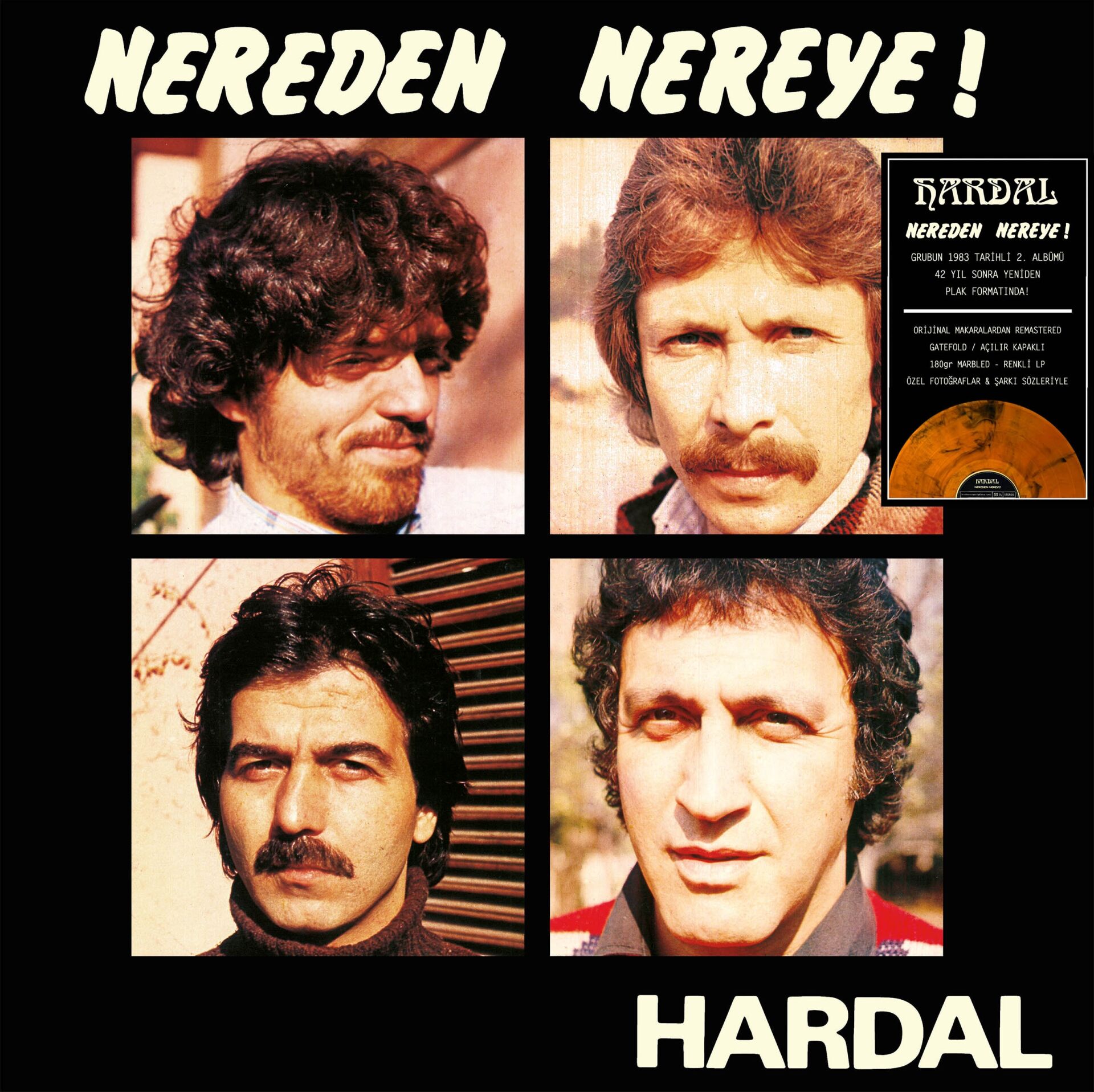 HARDAL - NEREDEN NEREYE! (1983) - LP 180GR 2026 RENKLİ SIFIR PLAK