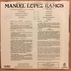 ANTOLOGIA DE LA GUITARRA CLASICA VOL.4 MANUEL LOPEZ RAMOS 1975 2.EL PLAK