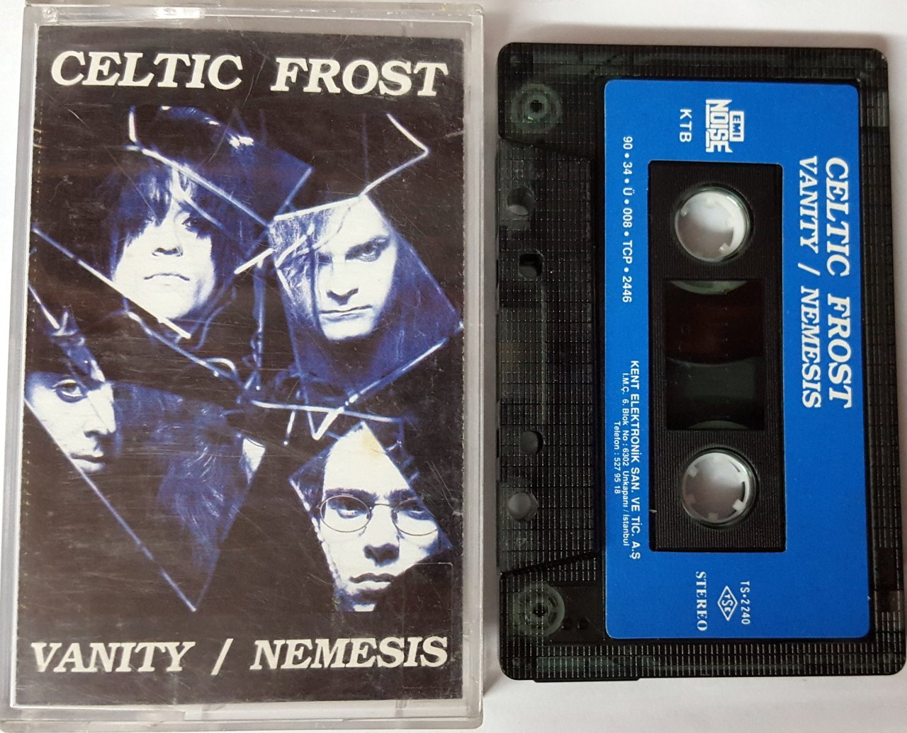 CELTIC FROST - VANITY / NEMESIS (1990) KENT CASSETTE MADE IN TURKEY ''USED''