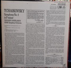 TCHAIKOVSKY: SYMPHONY NO.4, THE USSR SYMPHONY ORCHESTRA, YEVGENY SVETLANOV - 2.EL PLAK MELODIYA&ANGEL Мелодия