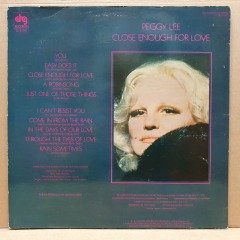 PEGGY LEE - CLOSE ENOUGH FOR LOVE (1979) - LP 2.EL PLAK