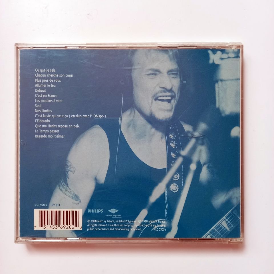 JOHNNY HALLYDAY – CE QUE JE SAIS (1998) - CD 2.EL