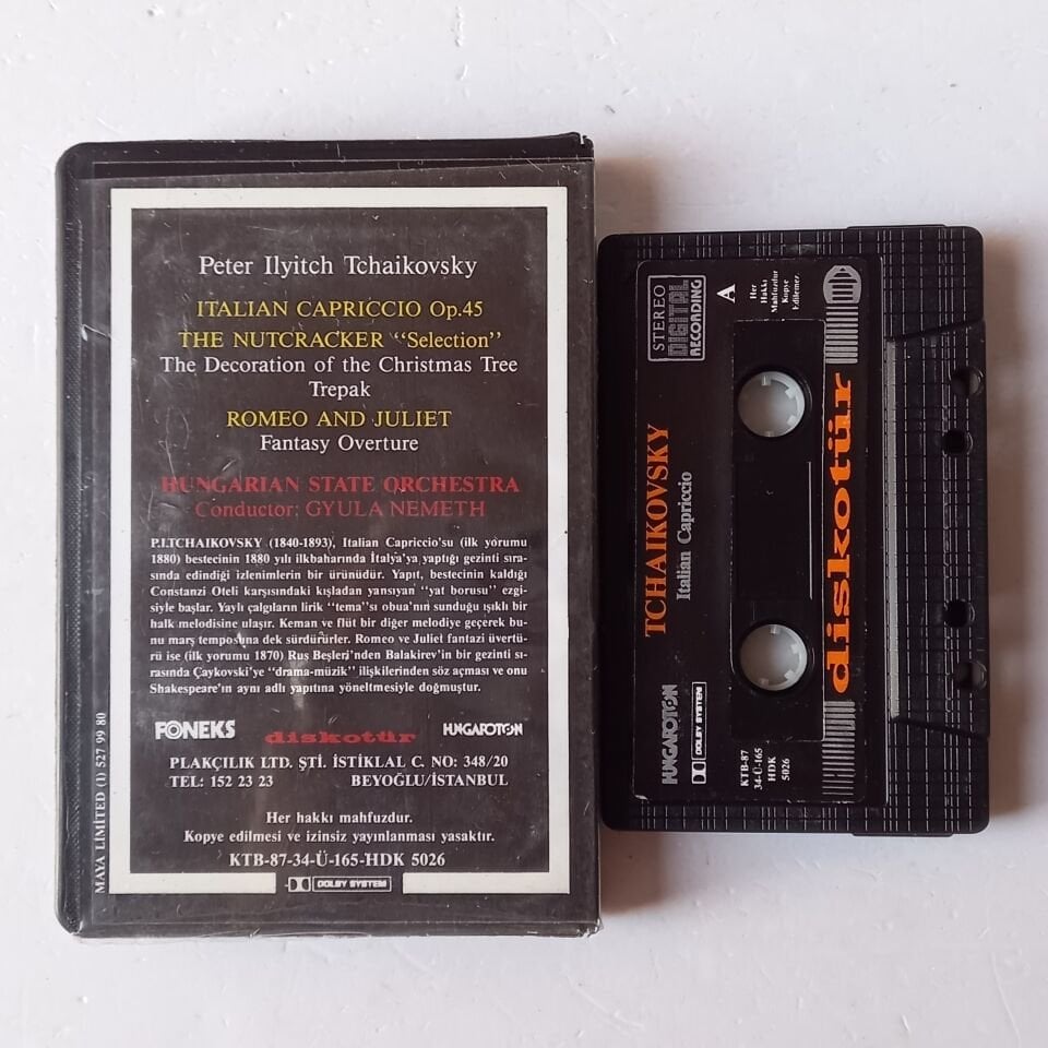 TCHAIKOVSKY - ITALIAN CAPRICCIO, THE NUTCRACKER SELECTION, ROMEO AND JULIET (1987) - KASET 2.EL